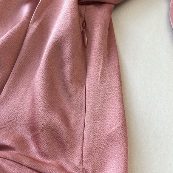 NWT Catherine Malandrino Blush Pink Champagne Top Size S | Rose Detail  Descript - Picture 7 of 7